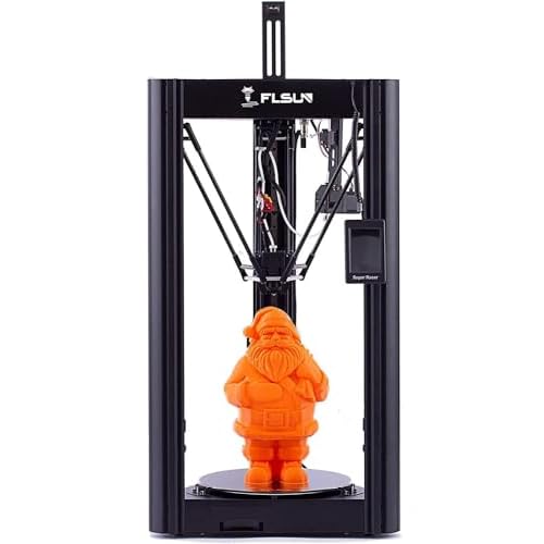 FLSUN Super Racer - 200 mm/s fast 3D printer, 2800 + mm/s², FDM Delta 3D printer with self-leveling resume 1.75 PLA DIY 3D printers print size Φ260 x 330 mm. (SR)