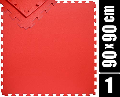 eyepower 1,2cm dick: Bodenschutzmatte 90x90-0.8qm Pool Unterlage Outdoor Sportmatte Puzzlematte Pool Crosstrainer Laufband Matte - Planschbecken Unterlage für Gartenpool - Matten unter Swimmingpool