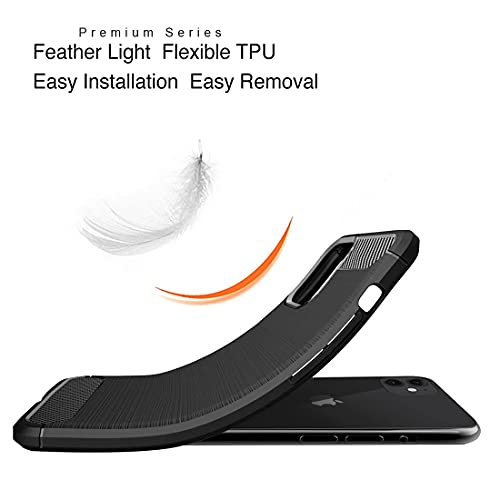 Image of JGD PRODUCTS for iPhone 11 Carbon Fiber Armor Drop Tested Shock Proof TPU Back Case Cover