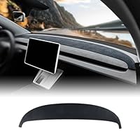 KUNKGIC Für Tesla Model Y Juniper 2025 Flanell Auto Dashboard Matte Dashboard Cover Auto Innenraum Sonnenschutz Dashboard Lichtschutz Matte Schutzpolster Zubehör