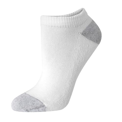 Hanes Women's Plush Comfort Toe Seam No Show Socks, 6-Pair Pack3