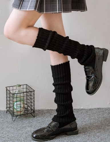 Leg Warmers For Women 16'' inch Party Girls Neon Knit Ribbed 80s Slouch Socks Dance Party Sports Yoga Y2K Fitness Warmer3