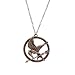 Lureme Antique Bronze Chain Arrow Bird Pendant Necklace for Women and Men 01000947-1*