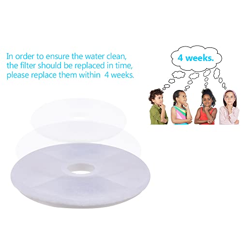 Chusui Filtros de fonte de água Cat Filtros de substituição para fonte de água Cat 12 PCS