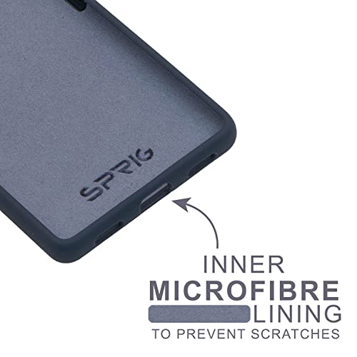 Image of SPRIG Compatible with Google Pixel 6A Premium SilkTone (Liquid Silicone) Back Cover Drop Tested Shock Proof Mobile Case for Men, Women, Boys and Girls with Camera Protection (Midnight Blue)