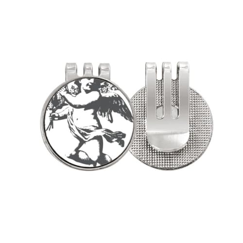 Marqueur de balle de golf émail style baroque et clip aimanté haut de gamme