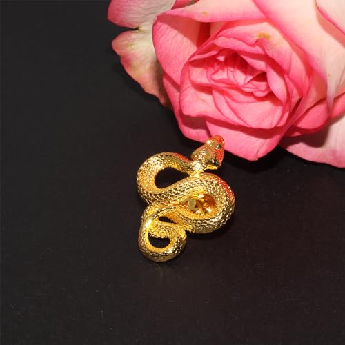 Image of Snake Brooch Metal Vintage Brooch for Women and Men - Lapel Pin, Hat Pin - Birthday and