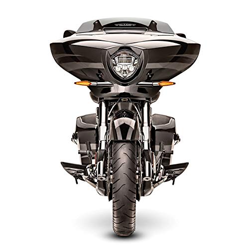 Sunpie Motorcycle Led Headlights For Victory Cross-Country Motorcycle Headlight Assembly For Victory Vegas W/Chrome Bezel High 60W Low 40W Beam #TOP6