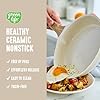 GreenLife 8 Piece Ceramic Nonstick Cookware Set, Induction Suitable Non Toxic PFAS-Free Pots & Pans, Dishwasher Safe, Cooking Set, Stock Pot, Saucepans & Frying Pans, Kitchen Cooking, Granite Cream #1