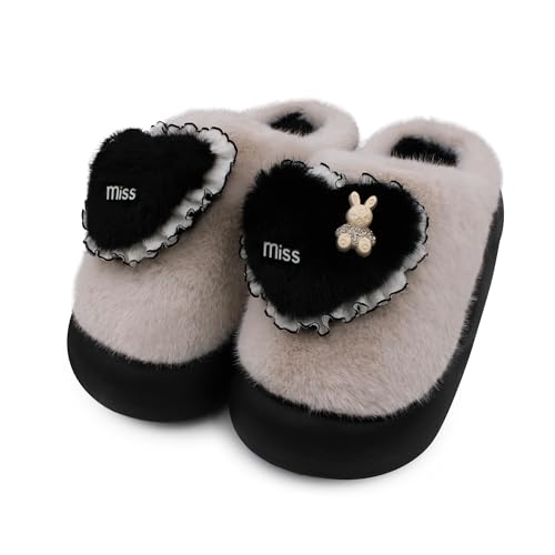 Image of VRITRAZ Women's Comfort Slip On Closed Toe Warm Winter with Cute Design print House Clog Indoor Slipper
