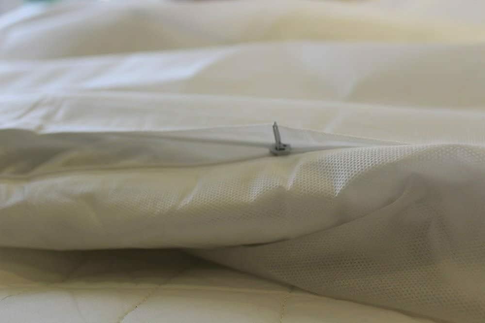 Shl White Fully Waterproof Zipped Duvet/Quilt Protector 100% Waterproof (2 Pack Pillow Protectors)