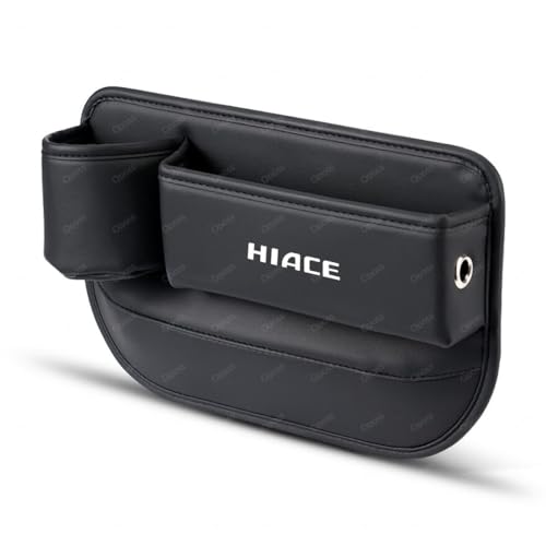 ハイエース 車用ドリンクホルダー車用サイド収納ボックスシートポケット カーシート隙間収納 ハイエース 200系 3型 4型 5型 6型 車用 シート隙間埋め車用 サイド収納ボックスシートサイドポケット便利グッズ 充電コード穴付き カーシート隙間収納ボックス