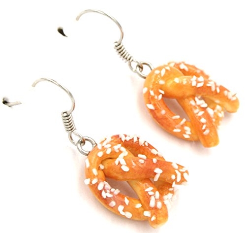 Polymer Clay Handmade Freshly Baked Pretzels Earrings3