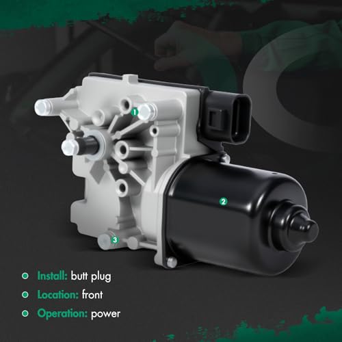 Image of SCITOO Windshield Wiper Motor Fits For 2000-2005 for Chevrolet Impala, Replacement OE# 12494761,401012,WPM1012,851012, 6 - Pin, Front Side