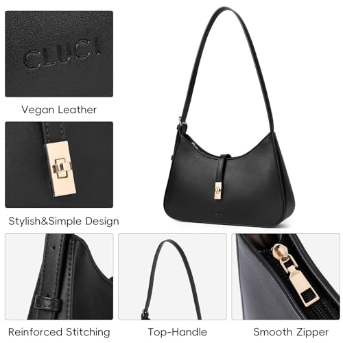 CLUCI Shoulder Bag for Women, Purses for Women, Handbag Hobo Bags Vegan Leather Crossbody Purse with Adjustable Strap4