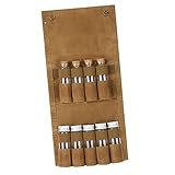 Phantasmia アウトドア調味料バッグ セット – 再利用可能 スパイスボトル付き ポータブル収納 旅行 キャンプ BBQに最適