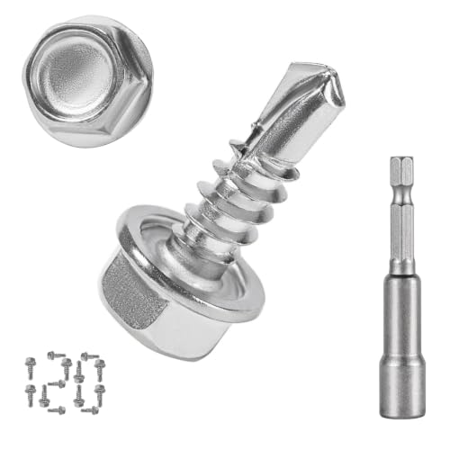 QSJ 120PCS Stainless Steel Self Tapping Screws