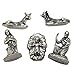 OVUNQUE PROTEGGIMI Heilige Familie aus Metall, Krippenfiguren für Weihnachtsdekoration, Mini-Krippe für Bastelarbeiten, Miniatur Krippe für Weihnachtsdekoration, Made in Italy (3 cm)