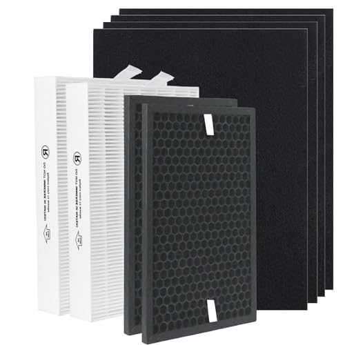 Image of HPA5200B /HPA5250Air Purifier Replacement HEPA Filter Kit Compatible with Honeywell InSight Air Purifiers Model#HPA5200B /HPA5250,2Premium True Hepa Filter+2Enhancement Carbon Filters+4Carbon PreFilters