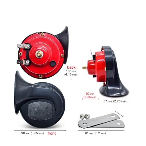 Cuerno motocicleta bocina de aire 12V para coche y camión potente 6