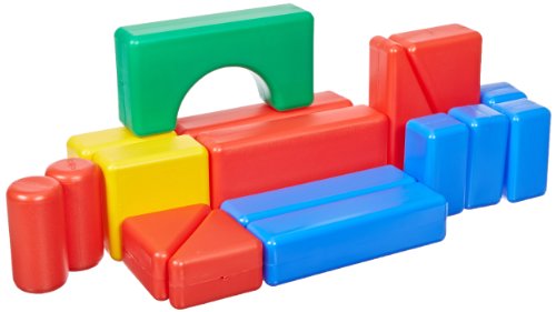 School Specialty Plastic Hollow Blocks, 17 Pieces