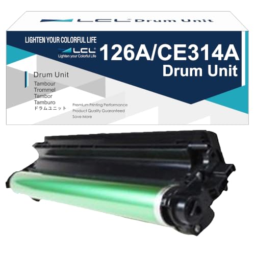 LCL Tambor 126A CE314A (Negro) Compatible para HP LaserJet Pro CP1020 CP1025 CP1025nw LaserJet 100 Color MFP M175nw M175a M175b M175c M175e M175p M175r M275s M275t M275u M275nw M275 M275a MFP M176n