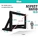 GYUEM 21 feet Inflatable Outdoor Projector Movie Screen - Blow Up Screen for TV & Movies with Blower Portable Projection Screen for Home Theater Outdoor Indoor Support Front & Rear Projection