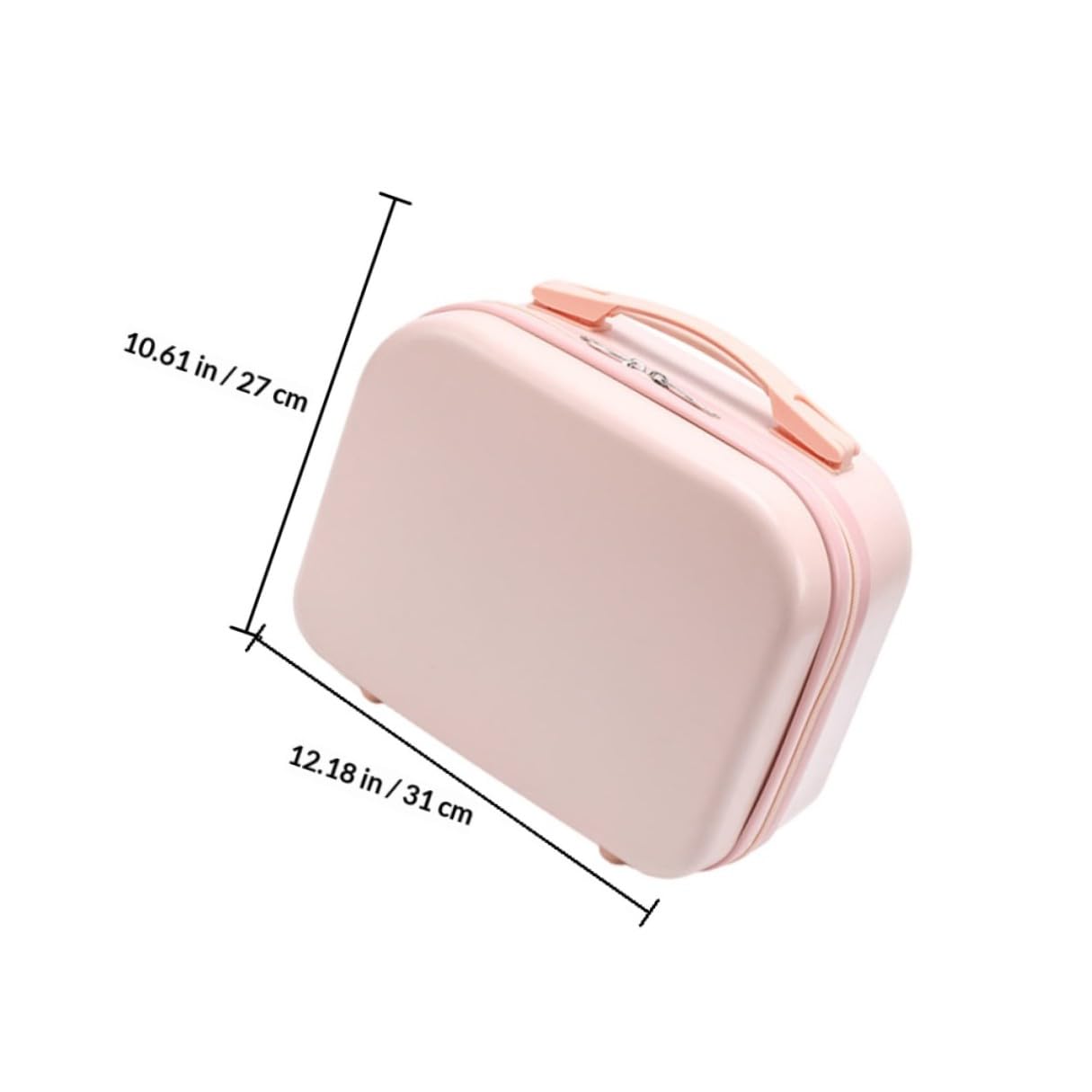 Ciieeo Leichte Kleiner Kosmetiktasche für Damen aus Abs Tragbar und Kompakt zum Reisen und Campen Praktische Make Up Aufbewahrung für Frauen