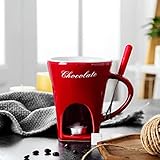 Sciogliere prima il cioccolato in acqua e versarlo nuovamente nella pentola calda, in modo che il cioccolato nel contenitore possa sciogliersi velocemente e mantenersi in caldo senza distruggere gli ingredienti del cioccolato.