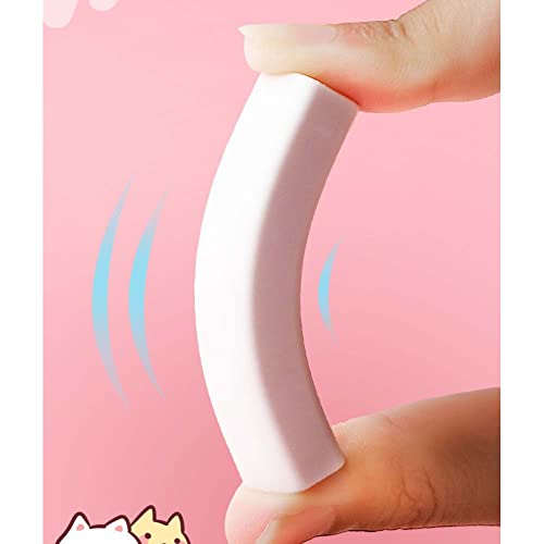 4Pcs Eraser Pencil Eraser Cat Paw Shaped Retractable Eraser For Students Kids School Supplies Rubber Erasers Easy Error Correction Use At School Homework Writing Office School Stationery Supplies #TOP3