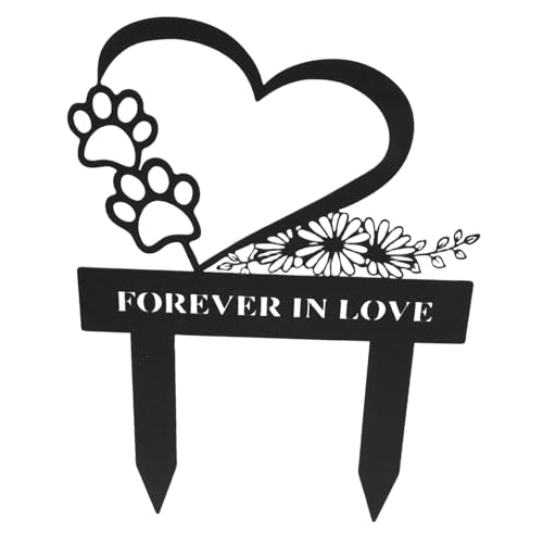 JOINPAYA Plaque Commémorative pour Animaux De Compagnie Piquet Commémoratif pour Chien Panneau Commémoratif pour Animaux De Compagnie Piquets Funéraires pour Chiens Plaque