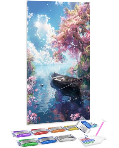 Kit de pintura de diamantes 5D de árbol de sakura, el regalo ideal de manualidades DIY