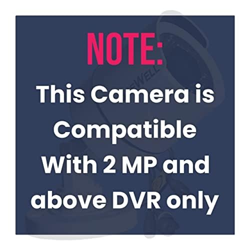 HIKVISION 2MP ColorVu Audio PT 360° Built-in Mic IR White Light with Solid Light Alarm Motion Detection 2MP HD Indoor CCTV Camera [DS-2CE70DF3T-PTS] for 2MP & Above DVR + BNC/DC, White — Amazon image 2
