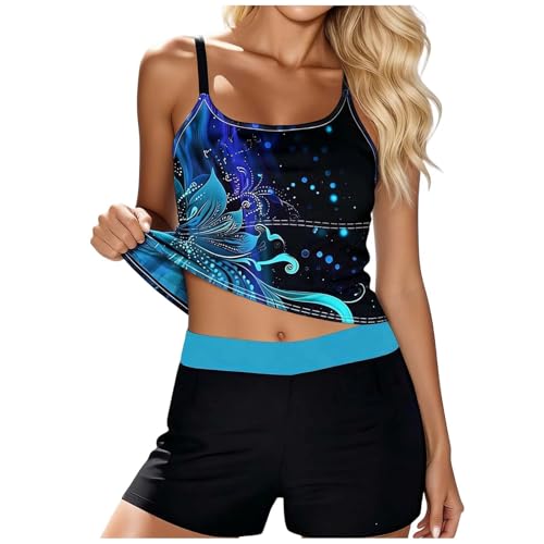 Bañadores Reductores Vientre Bañador Mujer Tankini 2 Piezas bañador Natacion Mujer Tankinis Tallas Grandes Bañadores Push Up Traje De Baño Cintura Alta