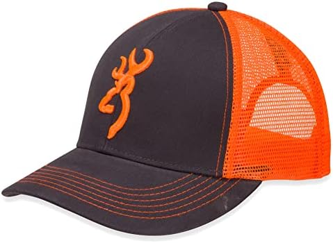 Browning, Flashback Cap, Charcoal/Neon Orange
