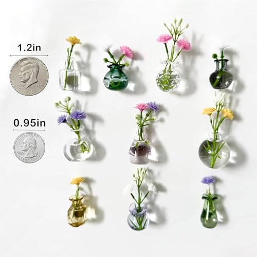 20 imanes mini jarrones decorativos para refrigerador miniatura 2