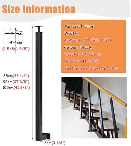 Balustres d'escalier à angle réglable pour éliminer les risques de chute - 4
