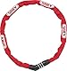 ABUS Kettenschloss Steel-O-Chain 4804C – Zahlenschloss aus Spezialstahl – ABUS-Sicherheitslevel 3 – 75 cm – Rot