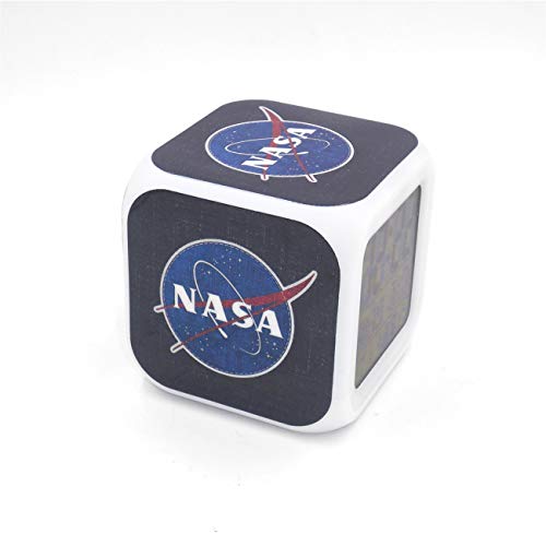 Boyan New Nasa Space Aerospace Blue Led Alarm Clock Creative Desk Table Clock Multipurpose Calendar Snooze Glowing Led Digital Alarm Clock For Unisex Adults Kids Toy Gift #TOP1