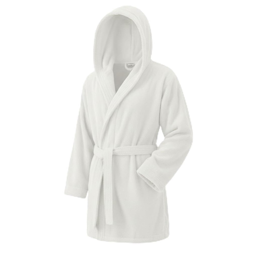 Top Towels Unisex Bathrobe with Hood 100% Cotton 500 g/m2 Terry Bathrobe