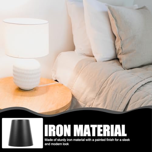 Image of Baluue Metal Lampshade Hanging Lamp Shade for Pendant Light Wrought Iron Lamp Cover with Painted Finish Indoor Replacement Lampshade for Bedroom Living Room Study Room 5.07 X 4.96 X 4.96 in