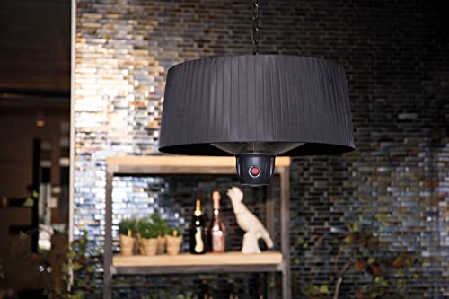 Sunred Deckenheizstrahler 1500W Halogen Schwarz Terrassenstrahler Heizstrahler - 8