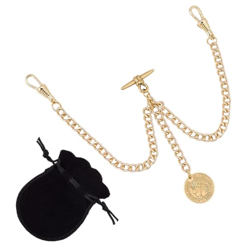 Cadena de reloj de bolsillo para chaleco de hombre en eventos formales