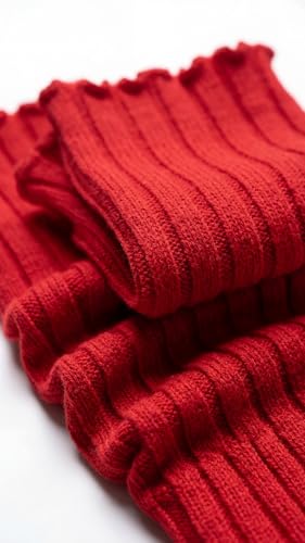 Image of Women's Cable Knit Leg Warmers - Ribbed Knee High Boot Socks for Winter, Layering & Dance Warmups
