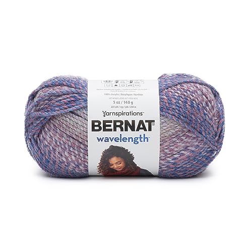 Image of Bernat Wavelength Yarn for Crocheting & Knitting, Opal, 3-Pack | #5 Bulky Yarn, 100% Acrylic, Soft Gradient Crochet Yarn for Hats, Scarves, Blankets & Crafts, 223yds, 140g /5oz per skein