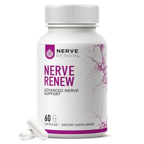 NERVE RENEW Advanced Nerve Support - 300mg Stabilized R-Alpha Lipoic Acid, Vitamin B Complex, Benfotiamine, Herbs for Fast-Acting Support