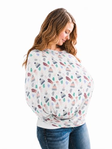 Image of Copper Pearl Nursing Cover for Breastfeeding - Multi-Use Baby Car Seat Cover, Stroller Cover & Breast Feeding Cover Up for Women, Stretchy Breathable High Quality Cover for Boy or Girl, Winter