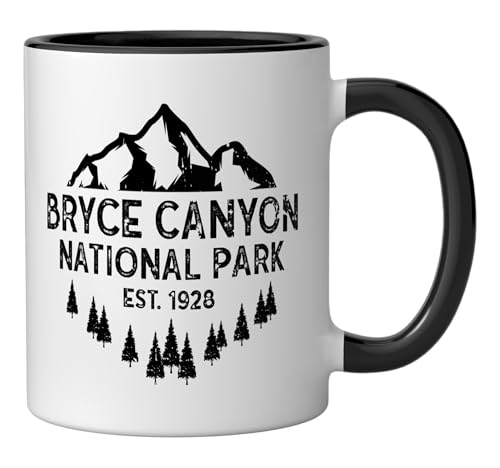 Taza Cerámica Bryce Canyon Nacional Black/White 11 oz miniatura 2