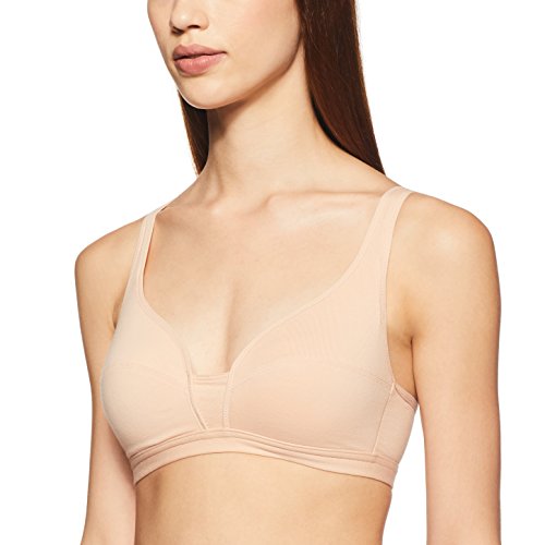 Image of Triumph Beginner Bra for Women Padded Non Wired Bra Wireless Full Coverage Lingerie for Teens Lightly Padded Cut-n-Sew Support Wide Straps Elastic Bottom Band Pack of 1