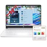 HP Ultra Slim Laptop for Students and Business | 1 Year Office 365 | 1.1TB Storage (1TB Cloud and 64GB Hard Drive) | Intel Quad-Core, 8GB RAM | Windows 11 Home w/o Earbuds